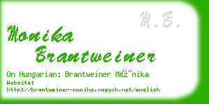 monika brantweiner business card